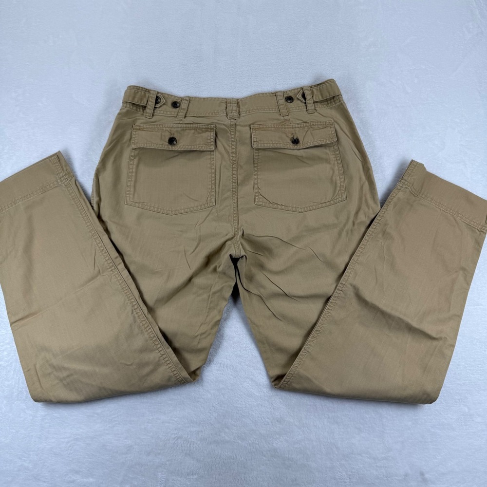 Lauren Ralph Lauren 12 Khaki Tan‎ Herringbone Cotton Straight Leg Chino Pant